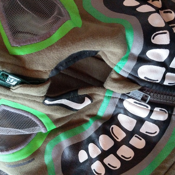 NWOT STELLA MCCARTNEY Kids Green Monster Zip-up Hoodie - Picture 6 of 16